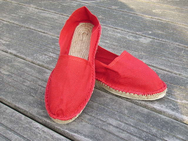 Espadrilles basques rouges taille 40