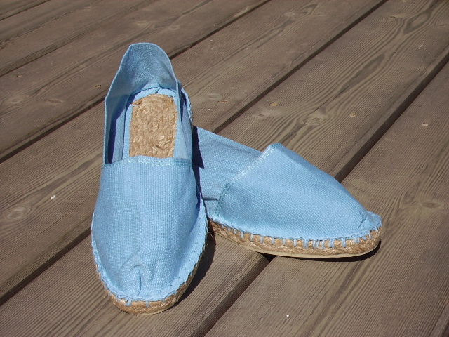 Espadrilles basques bleu ciel taille 38