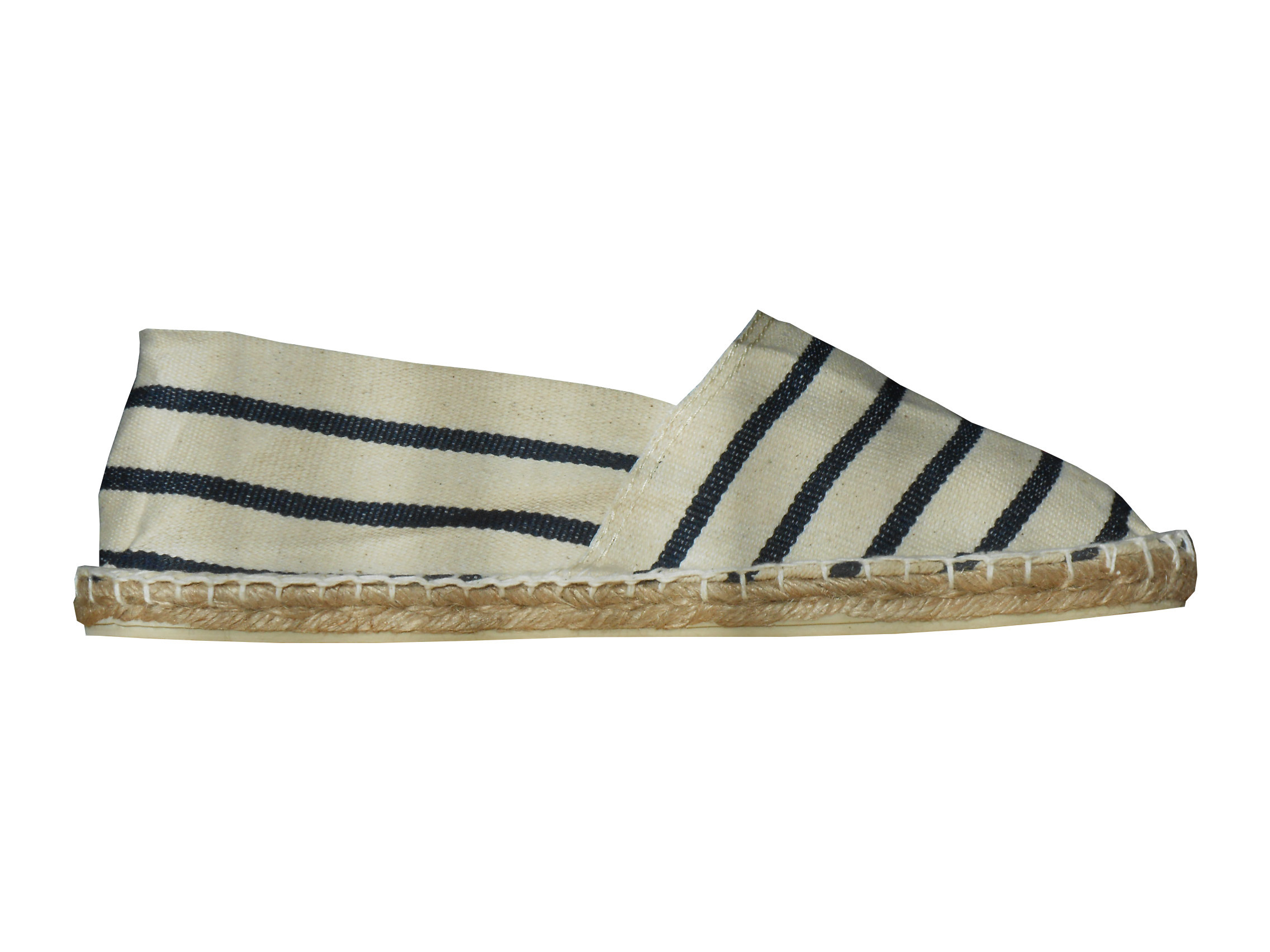 Espadrilles basques marine et blanche