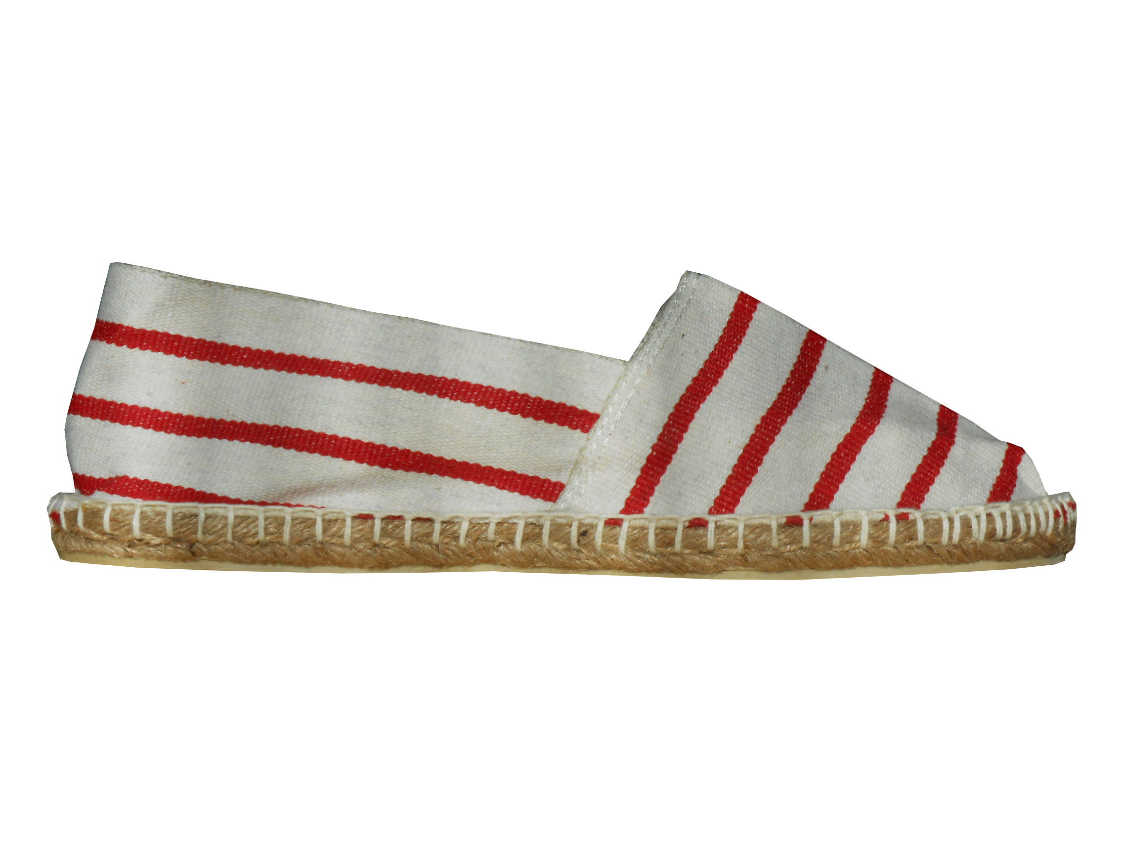 Espadrilles basques rouges et blanches taille 44