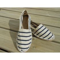 Espadrilles marines et blanches taille 47 