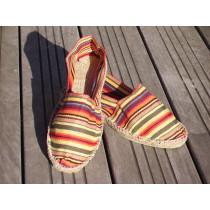 Espadrilles basques rayées feu taille 47