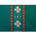Motif nappe verte croix basque